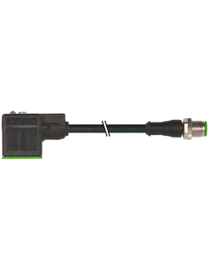 Konektor zaworowy MSUD typ A 18mm - M12 męski prosty 7000-40881-6360100