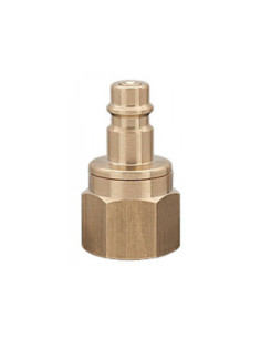 Króciec szybkozłącza Ludecke DN7,2 typ 26, G 1/2 GW, obustronnie odcinający, mosiądz