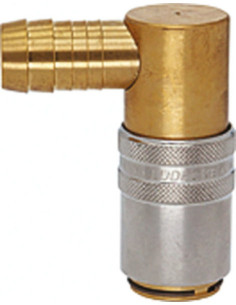 Szybkozłącza do form wtr.DN13 pod wąż 19mm, katowe90, z zaw