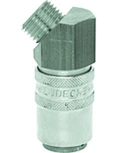 Szybkozłącze do form wtrys. 45 stopni,DN6, G1/4 zew