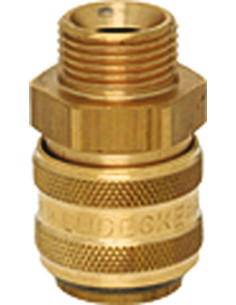 Szybkozłącze do form wtrys. DN6, G1/4 zew, z zaworem, mini