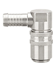 Szybkozłącza do form wtr.DN6 pod wąż  9mm, kątowe 90, z zaw