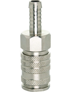 Szybkozłącze pneumatyczne Ludecke DN10 typ 27, do węża fi 13 mm, stal hartowana