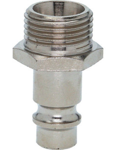 Króciec szybkozłącza Ludecke DN10 typ 27, R 3/4 GZ, wtyk szybkozłącza, stal hartowana