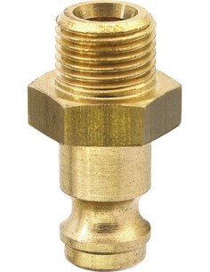 Króciec szybkozłącza Ludecke DN5 typ 21, M10x1 GZ, gniazdo szybkozłącza, mosiądz