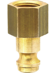 Króciec szybkozłącza Ludecke DN5 typ 21, M10x1 GW, wtyk szybkozłącza, mosiądz