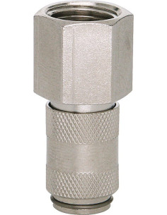 Szybkozłącze pneumatyczne Ludecke DN2,7 typ 20 G 1/8 GW, mosiądz niklowany