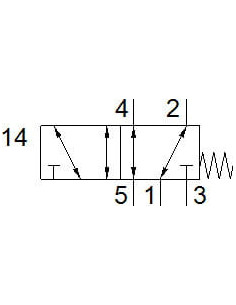 SV-5-M5-B Zawór do montażu tablicowego 2