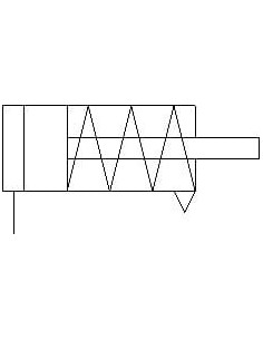 EGZ-16-15 Siłownik wkręcany 2