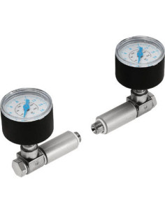 Zawór upustowy mini do powietrza G 1/8 GZ, regulacja 0,5-1 bar, mosiądz 2