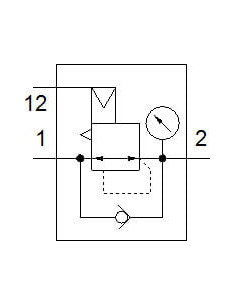 Redukcja gwintowana G 1/2 GZ - G 1/8 GW, gwint cylindryczny, mosiądz niklowany