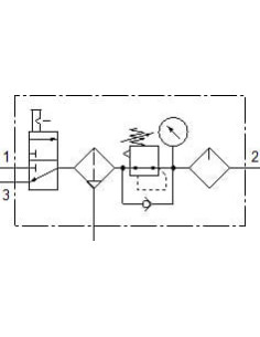 MSB4-1/4:C3J1M1-WP Kombinacja zespołów przygotowan ia powietrza 2