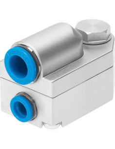 Listwa rozdzielająca gwintowana aluminiowa, kolektor 2 x G 1/4 GW - 2 x G 1/8 GW