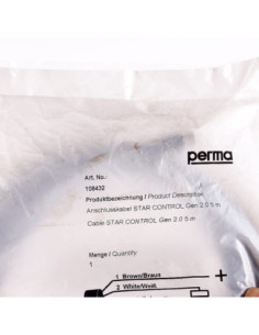 Kabel przyłączeniowy 5 m, 108432, PERMA 2