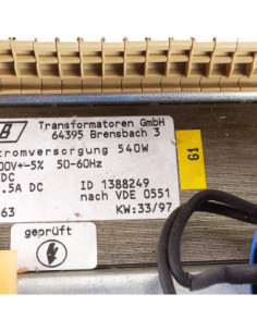 Transformator 24 VDC, 50-60Hz, ID 1388249 VDE 0551, KWB 2