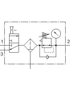 MSB4-1/4:C3:J1-WP Kombinacja zespołów przygotowani a powietrza 2