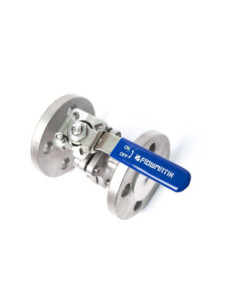 Zawór kulowy kołnierzowy Flowmatik DN50 PN16, nierdzewny 316, PTFE, z płytą ISO5211, z blokadą 2