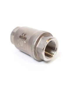 Zawór zwrotny gwintowany prosty Flowmatik R 1 1/4 GW PN16, nierdzewny 316